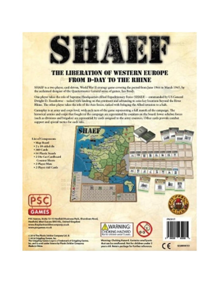 Juego de Cartas SHAEF Plastic Soldier 2 Jugadores WWII Juego de Cartas SHAEF Plastic Soldier 2 Jugadores WWII