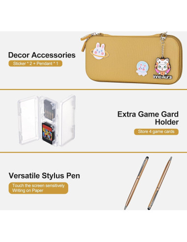 Accesorios innoAura 18 en 1 para Switch Lite con estuche