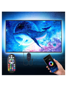Luces LED Nexillumi 5m RGB para TV 140-190cm con Control APP