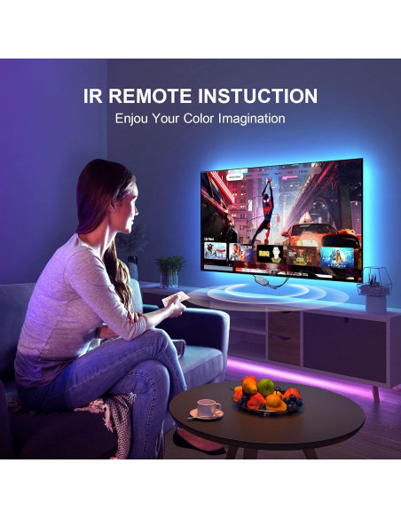 Luces LED Nexillumi 5m RGB para TV 140-190cm con Control APP Luces LED Nexillumi 5m RGB para TV 140-190cm con Control APP