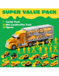 Juego de Vehículos de Construcción Joyin 25 en 1 con Sonido 2