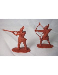 Soldados de Juguete Clásicos Indios Mohawk 54mm 12 Figuras 2