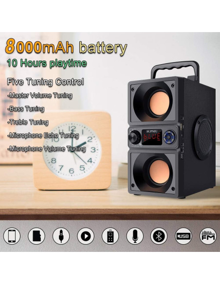 Altavoz Bluetooth SUPNIU A25 40W Portátil con Control Remoto Altavoz Bluetooth SUPNIU A25 40W Portátil con Control Remoto