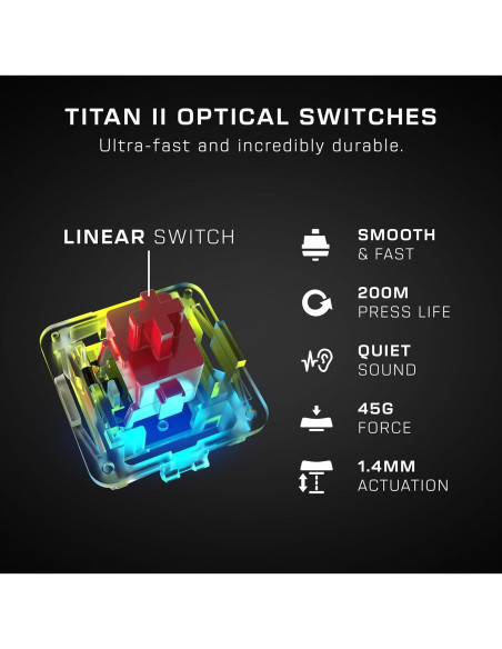 Teclado para Juegos Turtle Beach Vulcan II Max RGB Teclado para Juegos Turtle Beach Vulcan II Max RGB
