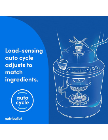 Licuadora NutriBullet SmartSense 1400W 5 Velocidades - Gris
