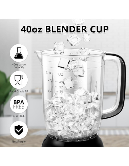 Batidora de Mostrador Bear LLJ-B12K1 700W 40oz 3 Velocidades Batidora de Mostrador Bear LLJ-B12K1 700W 40oz 3 Velocidades