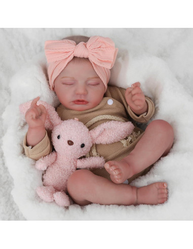 Muñeca Reborn Realista CHAREX 51 cm Ponderada Hecha a Mano