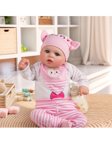 Muñeca Reborn BABESIDE Bailyn 50 cm Realista Hecha a Mano