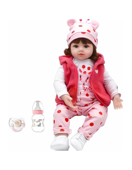 Muñeca Reborn CHAREX 45.72 cm Silicona Suave Accesorios Muñeca Reborn CHAREX 45.72 cm Silicona Suave Accesorios