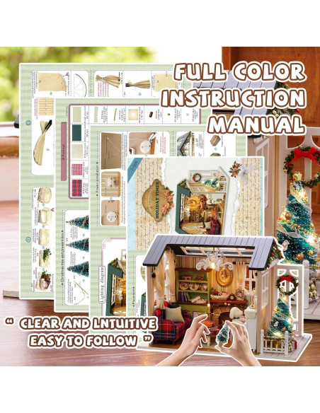 Casa de Muñecas Kisoy Miniatura DIY 12.5x14.5x21 cm Casa de Muñecas Kisoy Miniatura DIY 12.5x14.5x21 cm