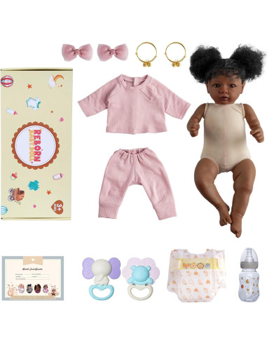 Muñeca Reborn Realista BABESIDE Daisy 50.8 cm Cuerpo Suave