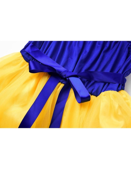 Vestido de Princesa Amarillo ReliBeauty para Niñas 4-5 Años Vestido de Princesa Amarillo ReliBeauty para Niñas 4-5 Años