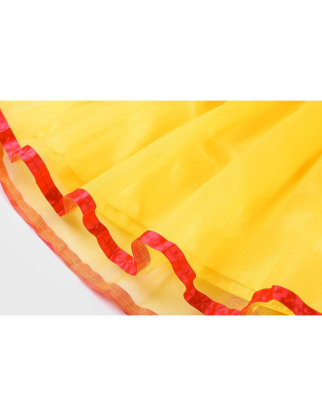 Vestido de Princesa Amarillo ReliBeauty para Niñas 4-5 Años Vestido de Princesa Amarillo ReliBeauty para Niñas 4-5 Años