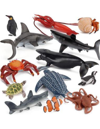 Figuras de Animales Marinos Fantarea 22 PCS Juguete Educativo