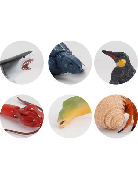Figuras de Animales Marinos Fantarea 22 PCS Juguete Educativo Figuras de Animales Marinos Fantarea 22 PCS Juguete Educativo