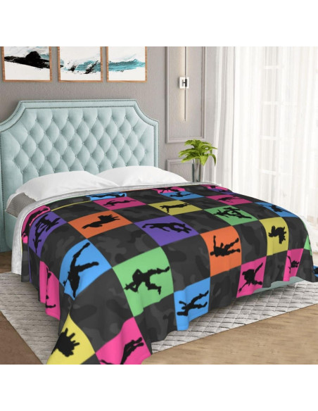 Manta de Juego Colorida Nzahdwu 101.6x127cm Forro Polar Manta de Juego Colorida Nzahdwu 101.6x127cm Forro Polar
