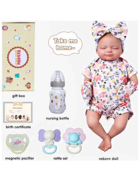 Muñeca Reborn BABESIDE Skylar 43 cm Silicona Vinilo Posable Muñeca Reborn BABESIDE Skylar 43 cm Silicona Vinilo Posable