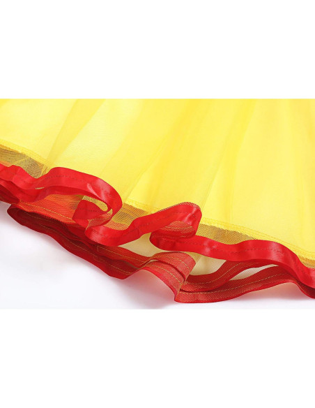 Vestido de Princesa Amarillo ReliBeauty para Niñas 4-5 Años Vestido de Princesa Amarillo ReliBeauty para Niñas 4-5 Años