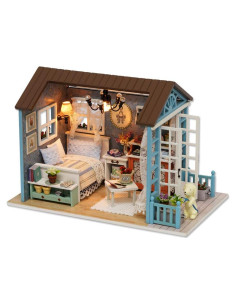 Casa de Muñecas Miniatura DIY TuKIIE Tiempos del Bosque 21x12.5x14.5cm