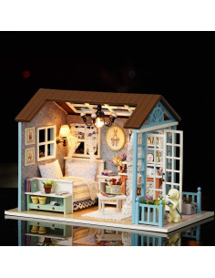 Casa de Muñecas Miniatura DIY TuKIIE Tiempos del Bosque 21x12.5x14.5cm 2