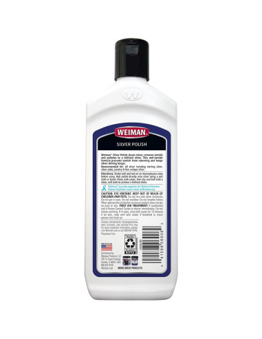 Weiman Limpiador y Pulidor de Plata 236ml - Brillo y Protección