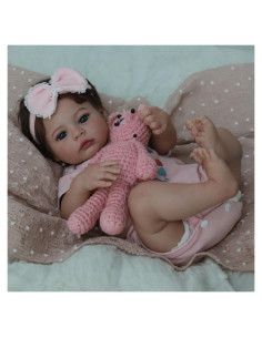 Muñeca Reborn SCOM Meadow 43 cm Realista para Niñas