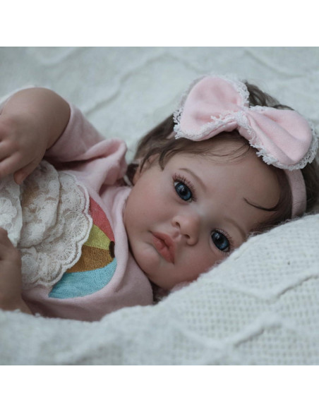 Muñeca Reborn SCOM Meadow 43 cm Realista para Niñas Muñeca Reborn SCOM Meadow 43 cm Realista para Niñas