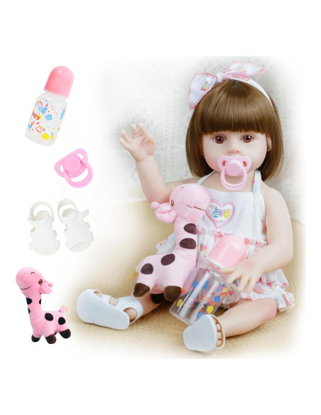 Muñeca de bebé renacida DONGUAN 45 cm con ropa y accesorios Muñeca de bebé renacida DONGUAN 45 cm con ropa y accesorios