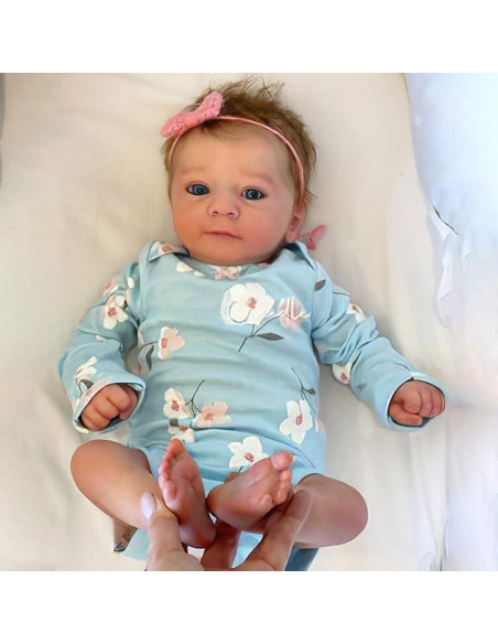 Muñeca de bebé renacido SCOM Felicia 43 cm realista Muñeca de bebé renacido SCOM Felicia 43 cm realista