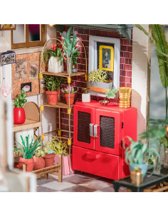 Rolife Kit Casa Miniatura DIY Tienda Flores 21.5x17.8x19.1cm 2