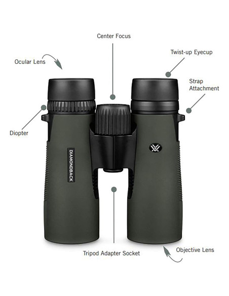 Binoculares Vortex Optics Diamondback 10x42 Techo Binoculares Vortex Optics Diamondback 10x42 Techo