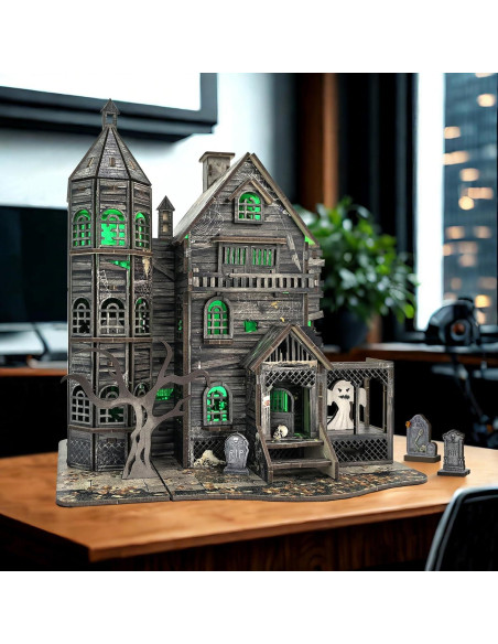 Kit Casa Embrujada Mini 3D LED Dibetoy 22.5x17x25cm Kit Casa Embrujada Mini 3D LED Dibetoy 22.5x17x25cm