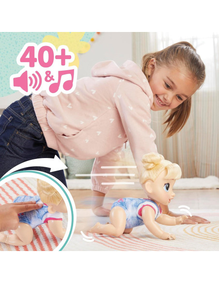 Muñeca Bebé Baby Alive Harper Hugs que Gatea 27 cm Muñeca Bebé Baby Alive Harper Hugs que Gatea 27 cm