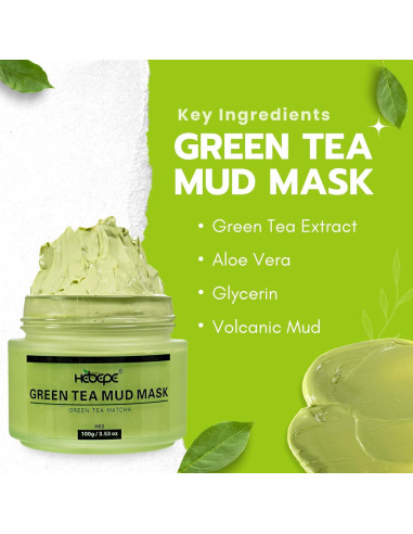 Mascarilla Labial Noche Hebepe Té Verde Matcha Hidratante