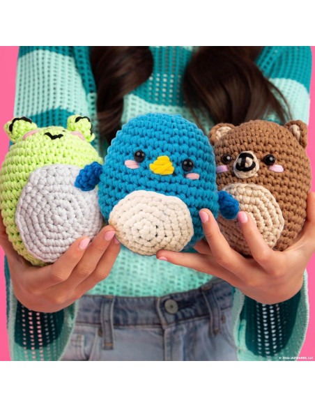 Kit de Crochet Squishmallow Bebe Pajarito Azul para Principiantes Kit de Crochet Squishmallow Bebe Pajarito Azul para Principiantes