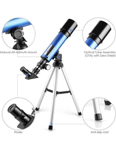 Telescopio Astronómico Brillianceice F36050 para Niños 90x Telescopio Astronómico Brillianceice F36050 para Niños 90x