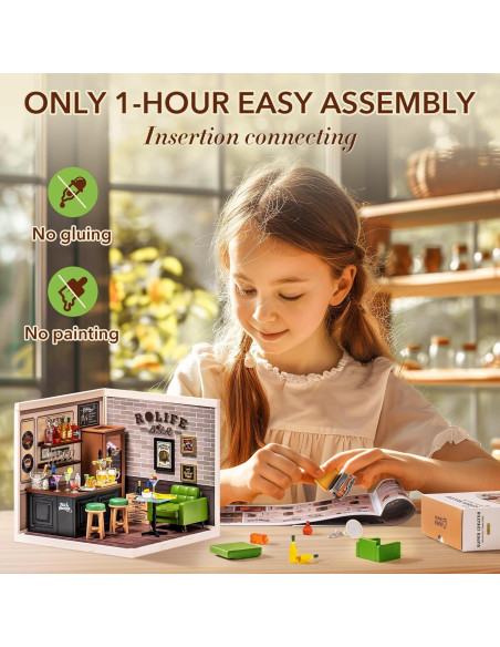 Kit de Casa en Miniatura ROBOTIME Bar Levemente Alegre Kit de Casa en Miniatura ROBOTIME Bar Levemente Alegre