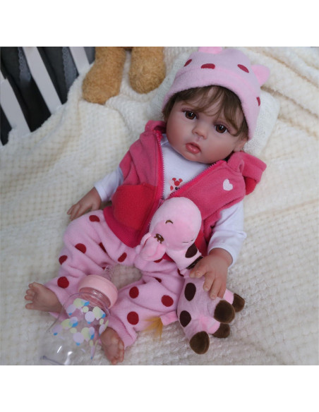 Muñeca Reborn Realista Charex 45 cm Silicona para Niños 3+ Muñeca Reborn Realista Charex 45 cm Silicona para Niños 3+