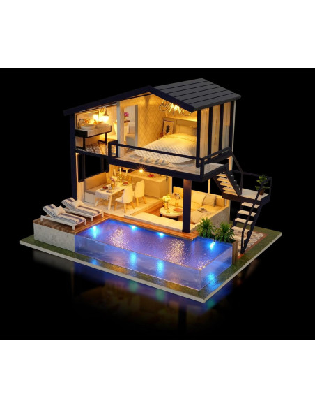 Kit Casa de Muñecas Miniatura Flever A-066 DIY con Muebles Kit Casa de Muñecas Miniatura Flever A-066 DIY con Muebles