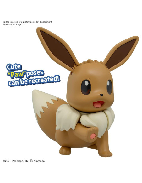 Kit de Modelo Bandai Pokepla BIG 02 Eevee 30 Piezas Kit de Modelo Bandai Pokepla BIG 02 Eevee 30 Piezas