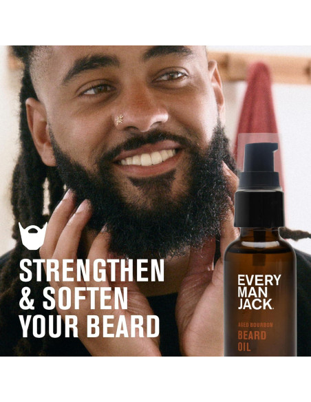 Aceite para Barba Every Man Jack - Bourbon Añejo - 28 g Aceite para Barba Every Man Jack - Bourbon Añejo - 28 g