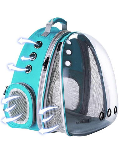 Mochila Transportadora Expandible Halinfer para Gatos 9 kg