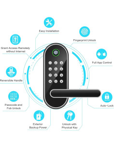 Cerradura Inteligente Sifely con Huella Dactilar y Código 2