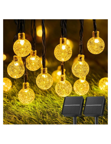 Luces de Cadena Solares Brightown 120 LED 21.9 m Impermeables