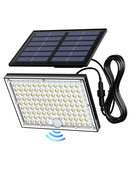 Luces Solares Exteriores JACKYLED 113 LEDs con Sensor Movimiento Luces Solares Exteriores JACKYLED 113 LEDs con Sensor Movimiento