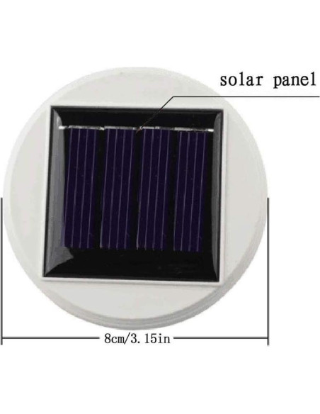 Lámpara de Mesa Solar LED WS Mosaico Cambiante 13.9 cm Lámpara de Mesa Solar LED WS Mosaico Cambiante 13.9 cm