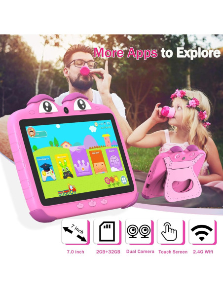 Tableta Infantil YINOCHE 7" 32GB Android con Control Parental Tableta Infantil YINOCHE 7" 32GB Android con Control Parental