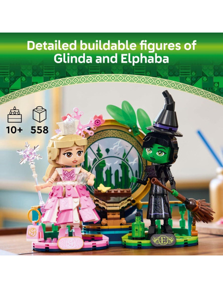LEGO Elphaba y Glinda Figuras Construcción 558 Piezas LEGO Elphaba y Glinda Figuras Construcción 558 Piezas