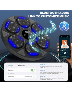 Máquina de Boxeo Musical LOLBOX-BIG con Bluetooth y Guantes 2