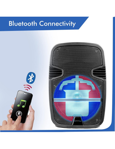Altavoz Bluetooth 12" Technical Pro 2000W con luces LED
